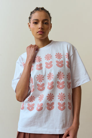 Mbali Flower Power Pink Tshirt