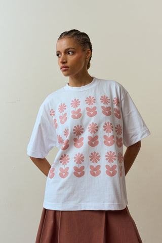 Mbali Flower Power Pink Tshirt