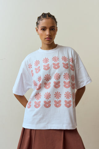 Mbali Flower Power Pink Tshirt