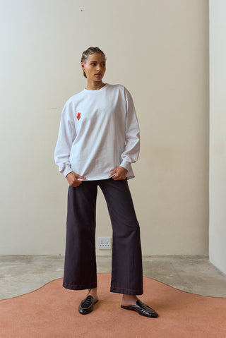Anele White Long Sleeve Tshirt