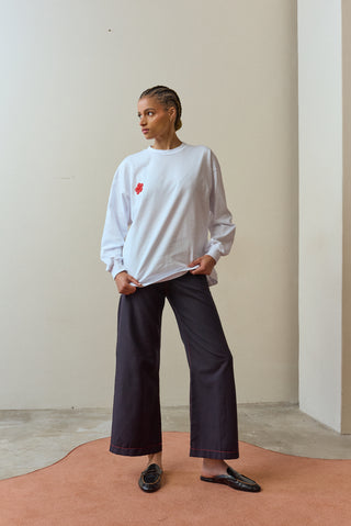Anele White Long Sleeve Tshirt