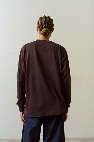 Nobuhle Brown Long Sleeved Shirt with Flower Embroidery