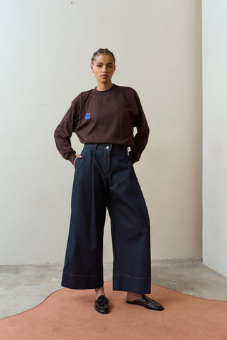 Nomzamo Pleated Denim Jeans