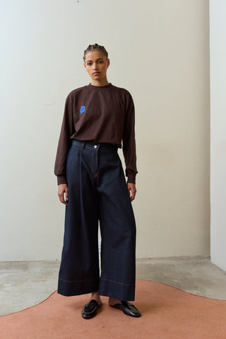 Nomzamo Pleated Denim Jeans