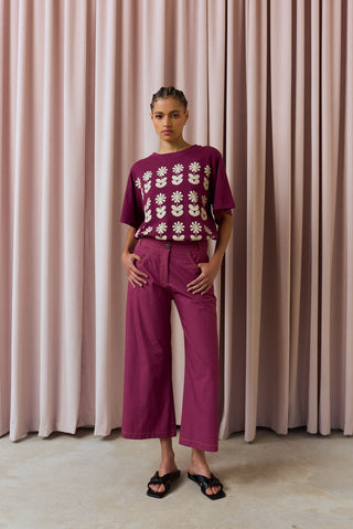 Berry Flower Print Tshirt