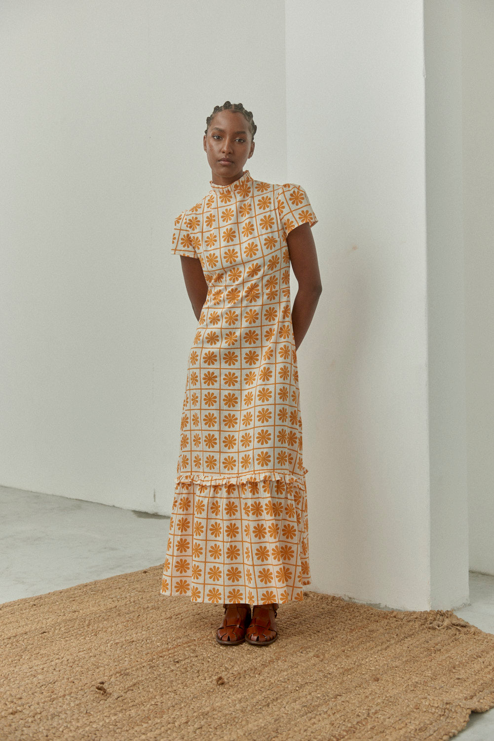 Tumeric Print Pattern Tumeric Print Maxi Dress – Sindiso Khumalo