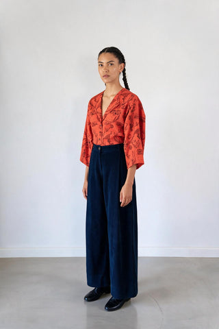 Zamo Pleated Denim Jeans